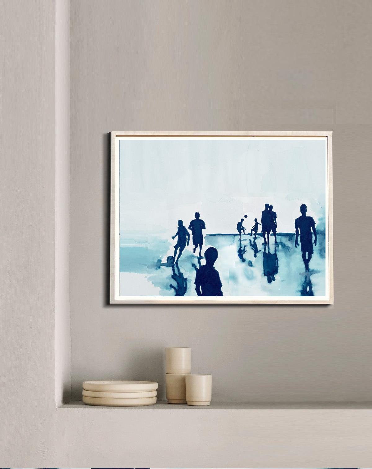 Boys on the Beach, Art Print