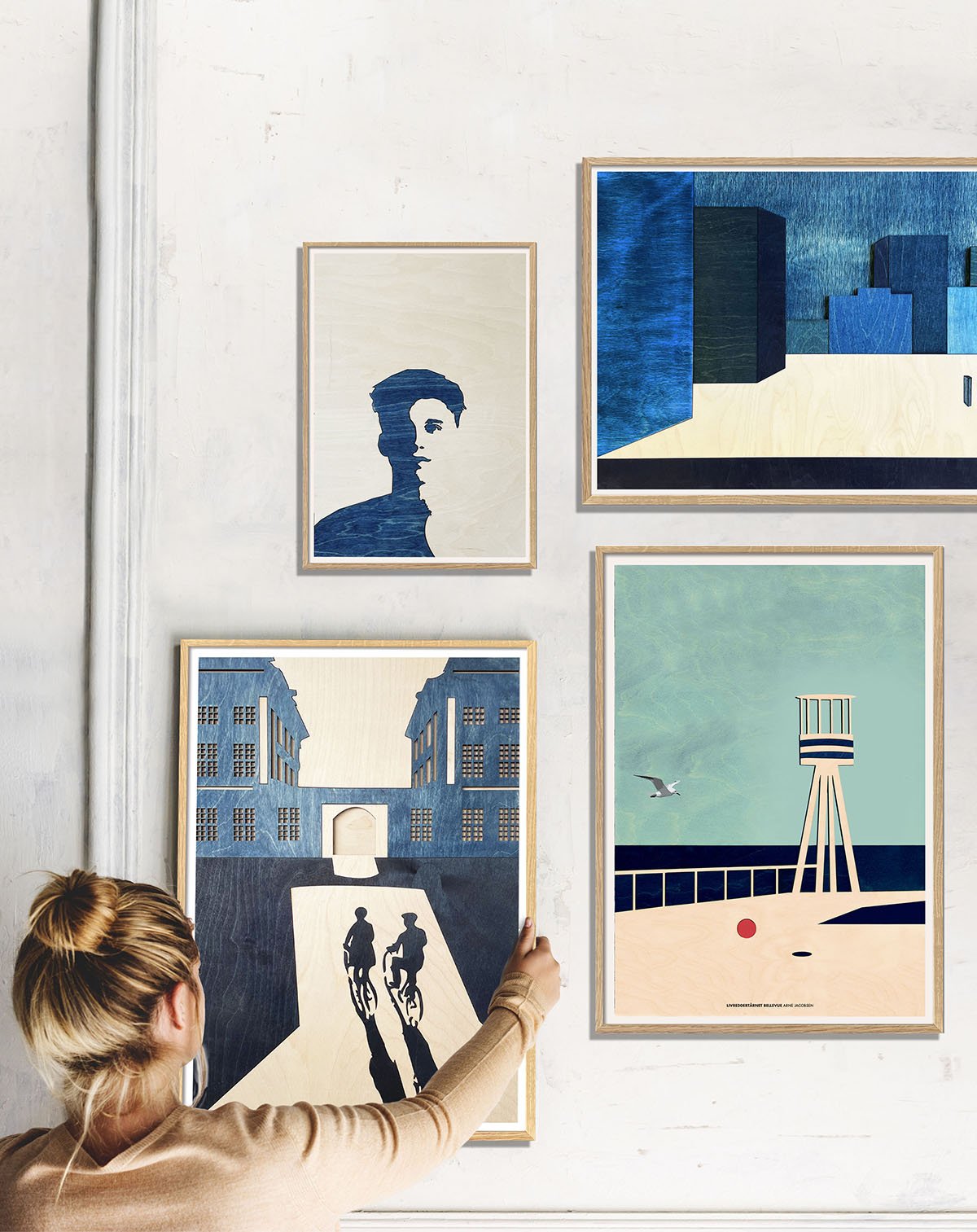 Arne Jacobsen's Bellevue, Art Print - kolekto