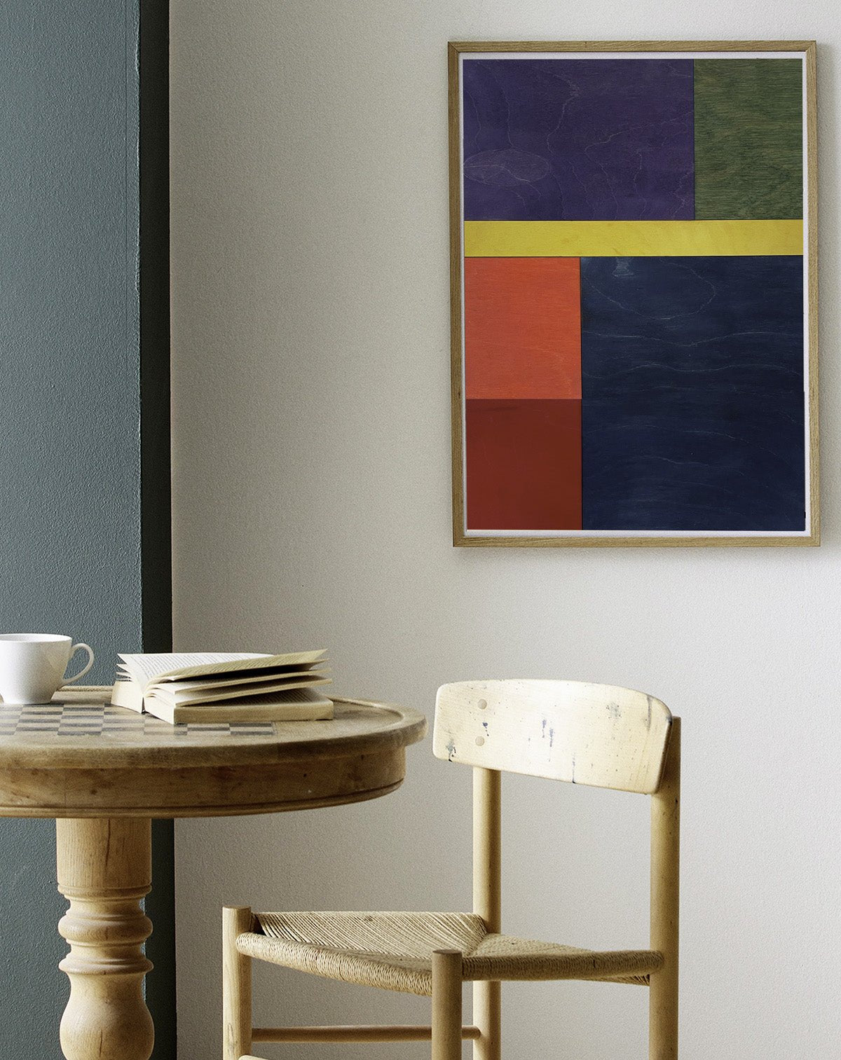 Abstract and graphic art posters with colors of the rainbow. The art collection celebrates the pride movement