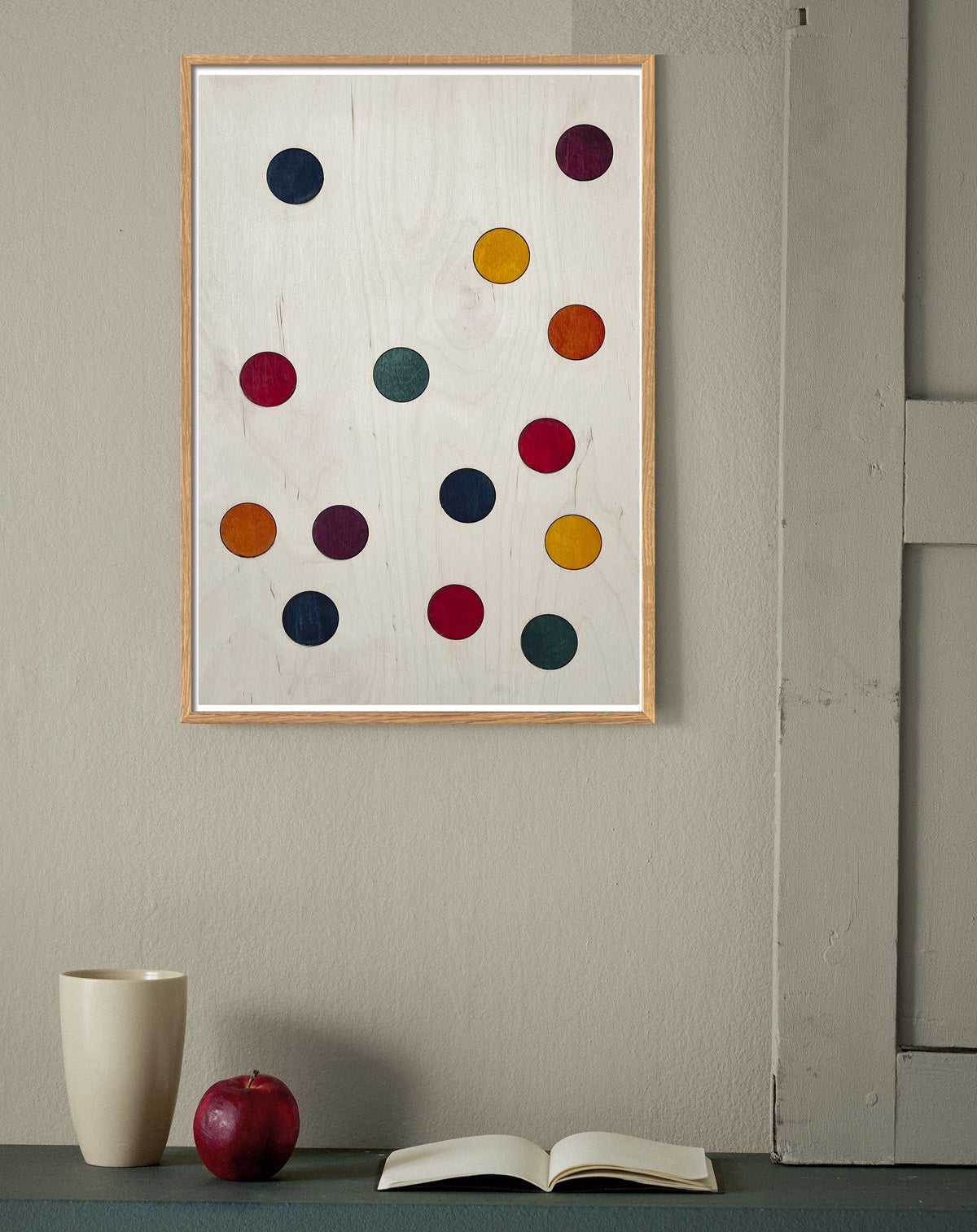 Add a graphic and colorfull touch to the interior of your home with this poster with colors of the rainbow
