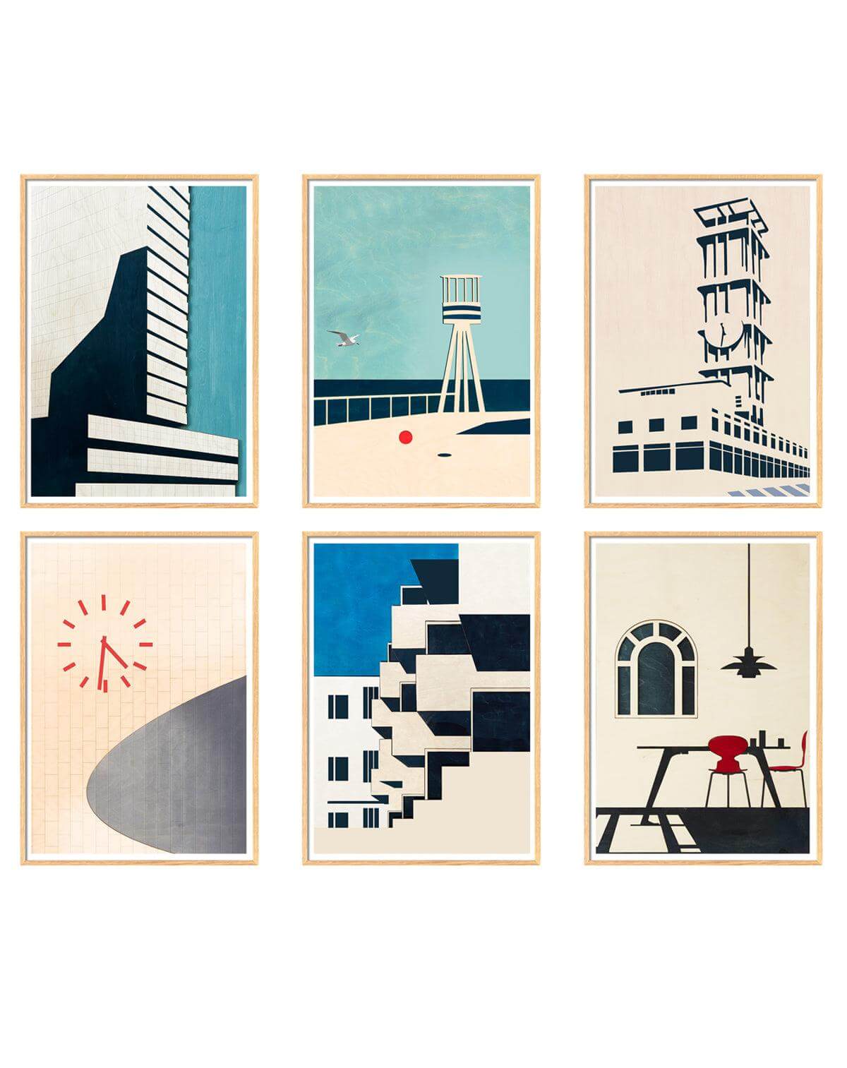 Arne Jacobsen Gallery Box | 6 ARTPRINTS