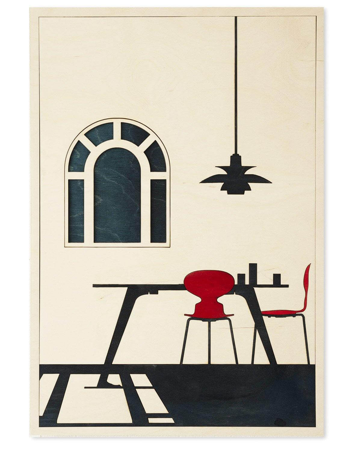 Arne Jacobsen interior, Artwork - kolekto