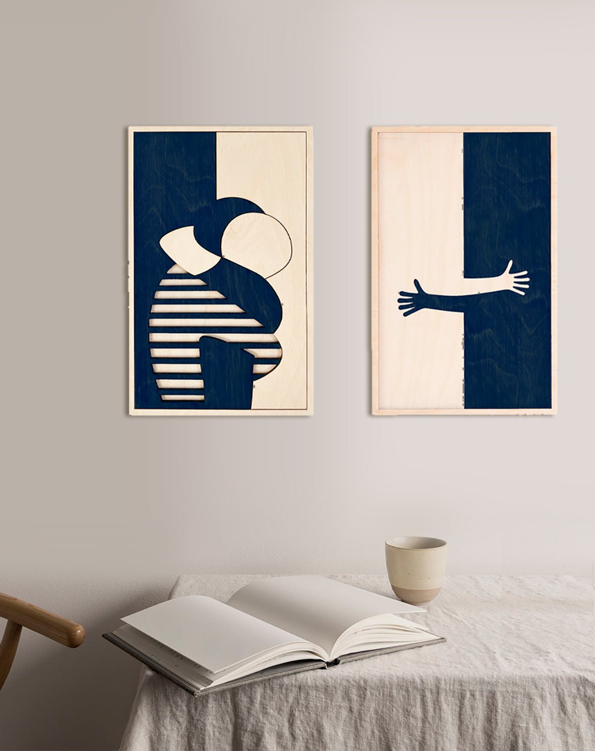 ARTWALL - 2 HUGS Midnight Blue - #kolekto#