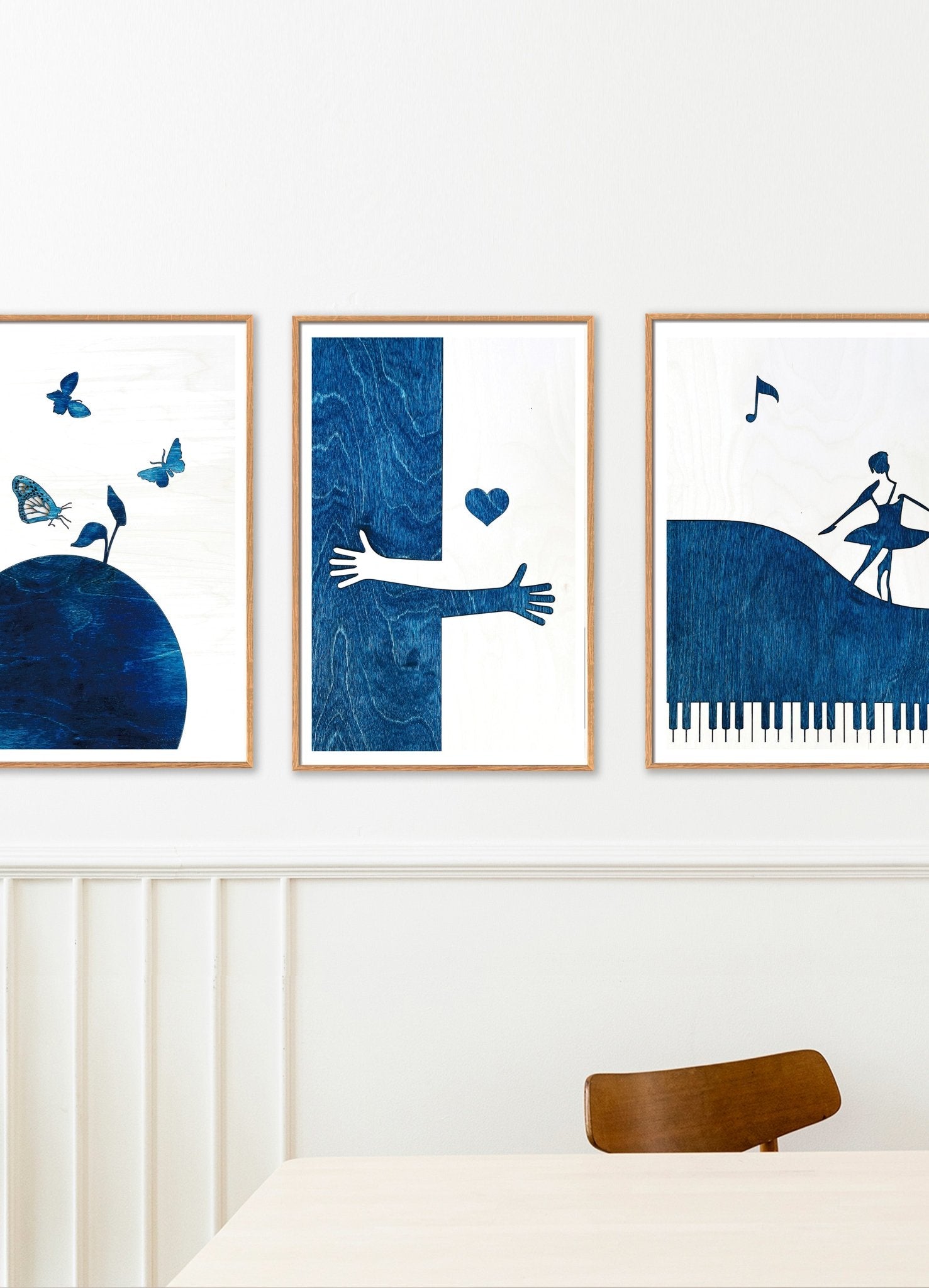 ARTWALL MERKUR / 3 ARTPRINTS WITH FRAMES - #kolekto#