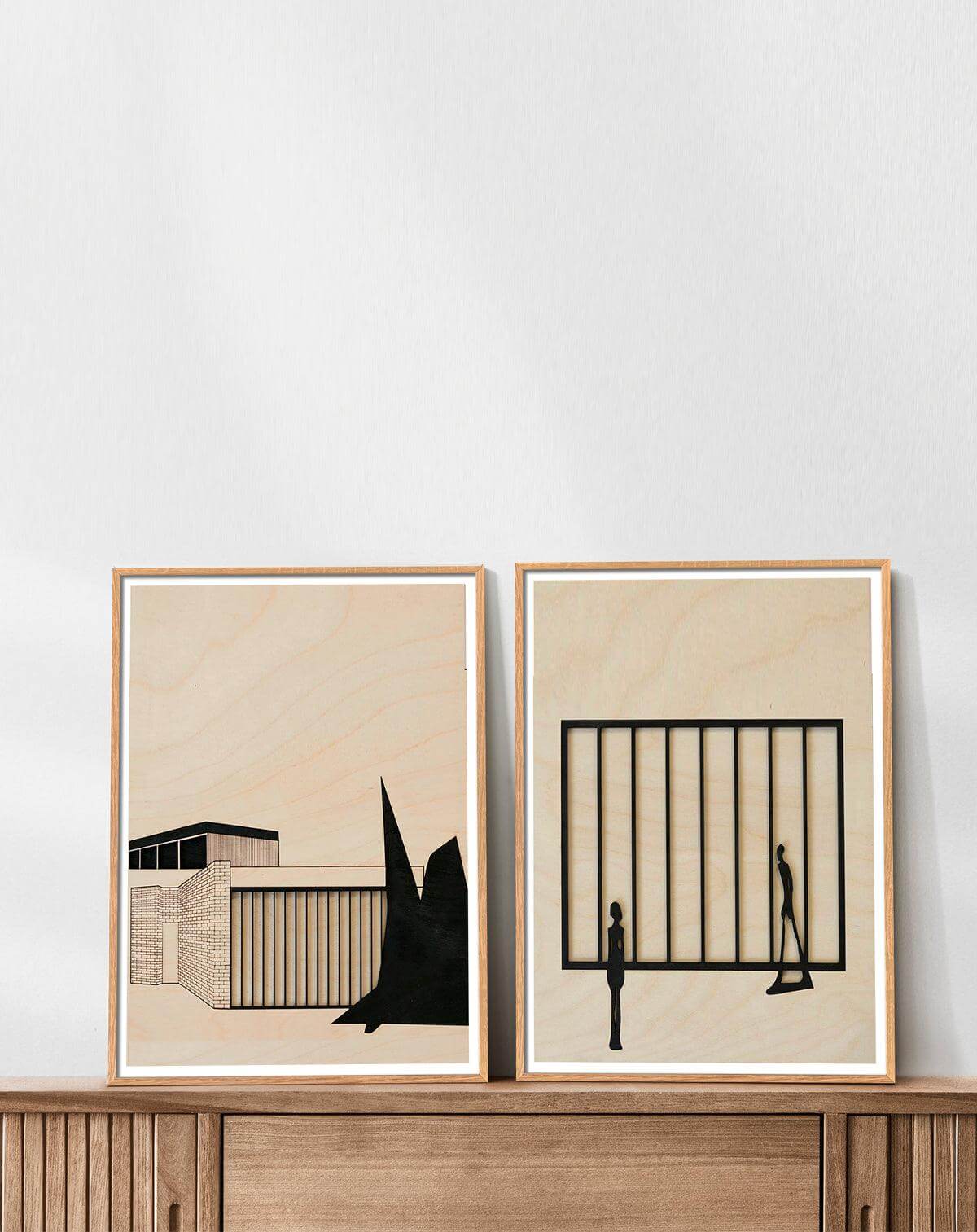 ARTWALL No. 18 / 3 ARTPRINTS WITH FRAMES
