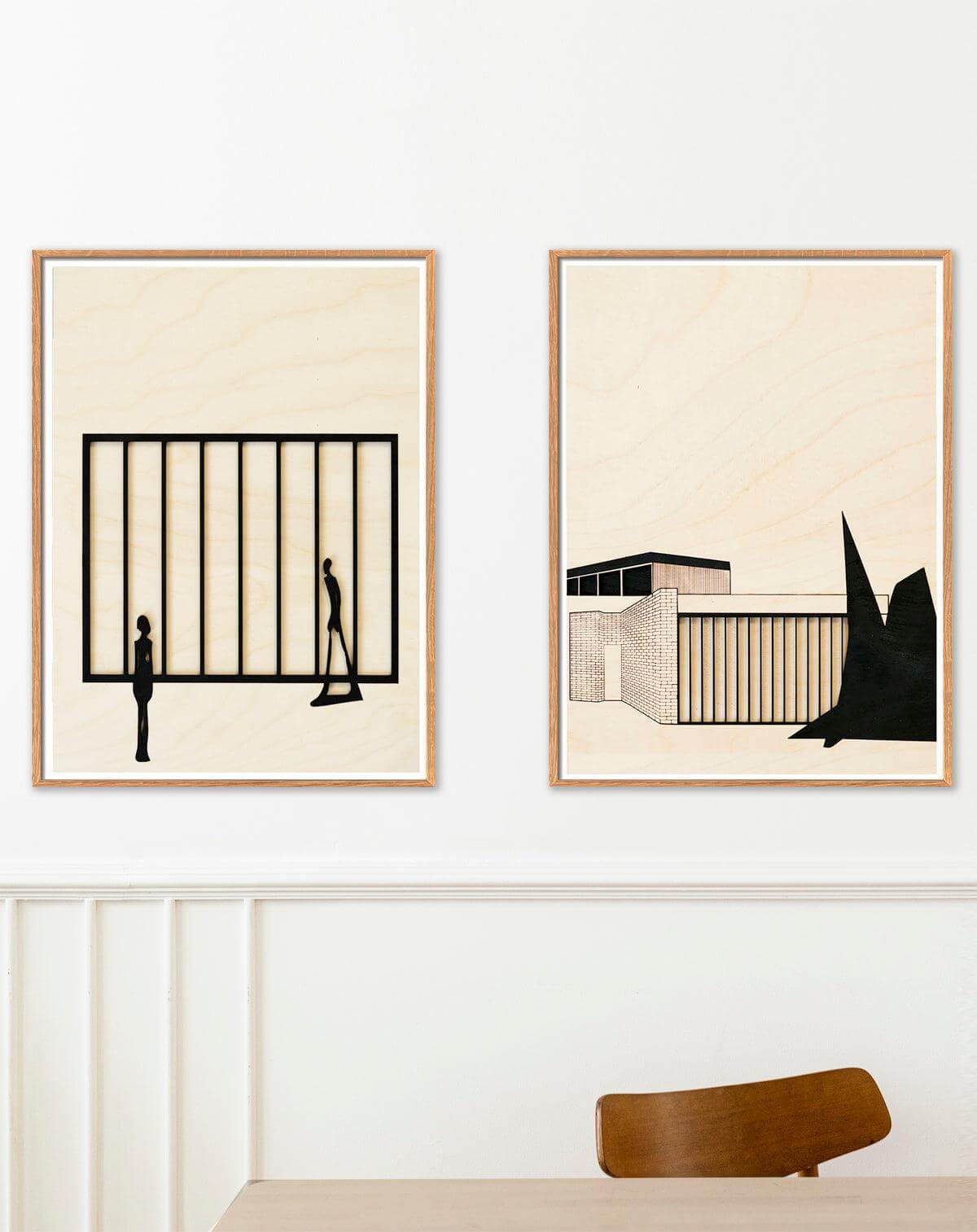 ARTWALL No. 18 / 3 ARTPRINTS WITH FRAMES