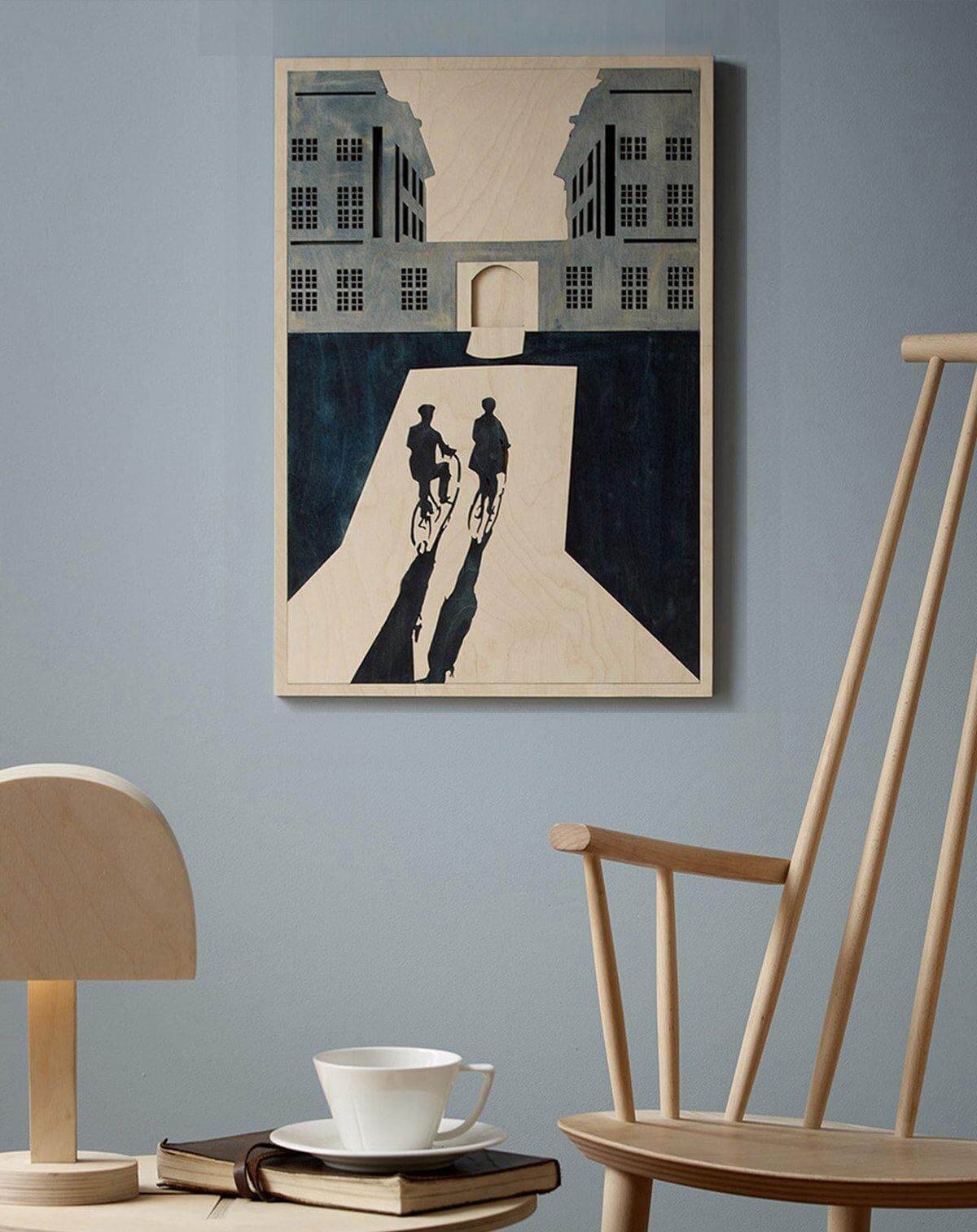 Bicycling towards Hammershøi, Artwork - kolekto