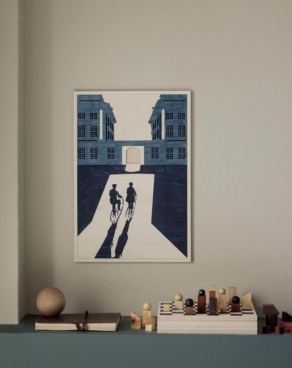 Bicycling towards Hammershøi, Artwork - kolekto