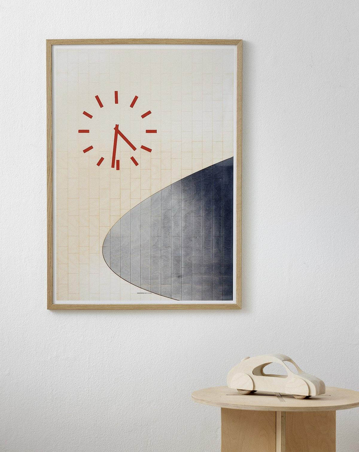Arne Jacobsen's Gas Station, Art Print - kolekto