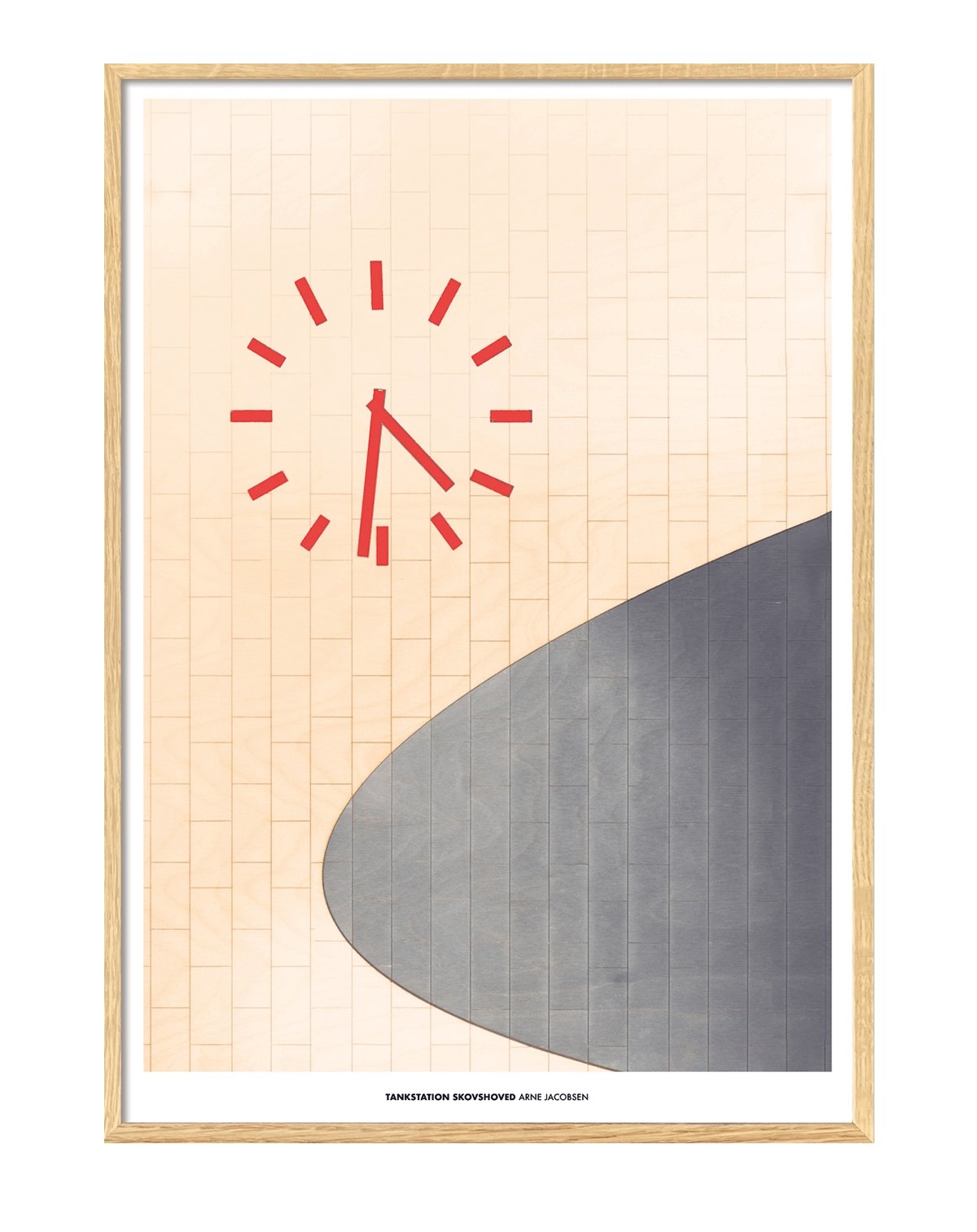 Arne Jacobsen's Gas Station, Art Print - kolekto