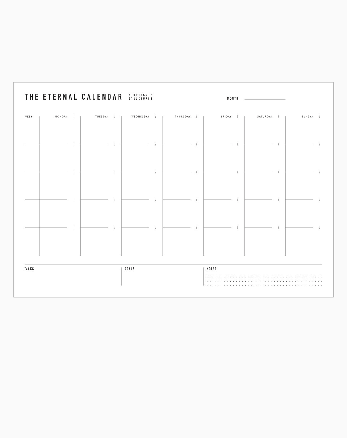 Calendar sheets - kolekto