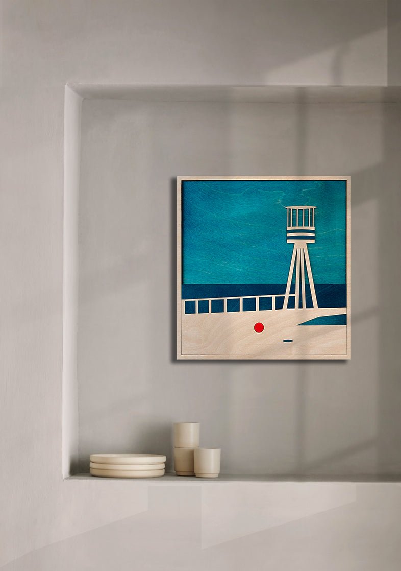 Arne Jacobsen's Lifeguard Tower, Artwork
