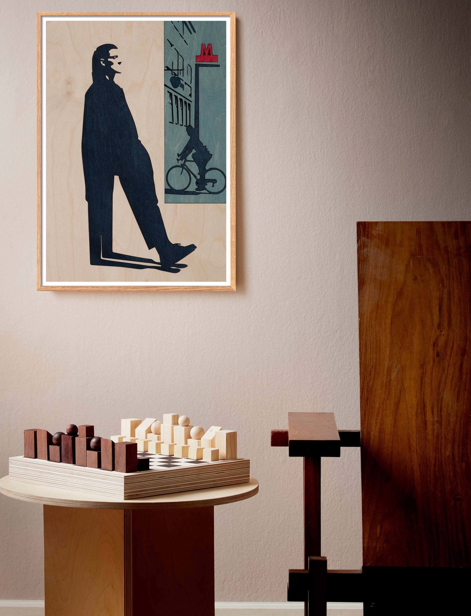 Up the wall, Art Print - kolekto