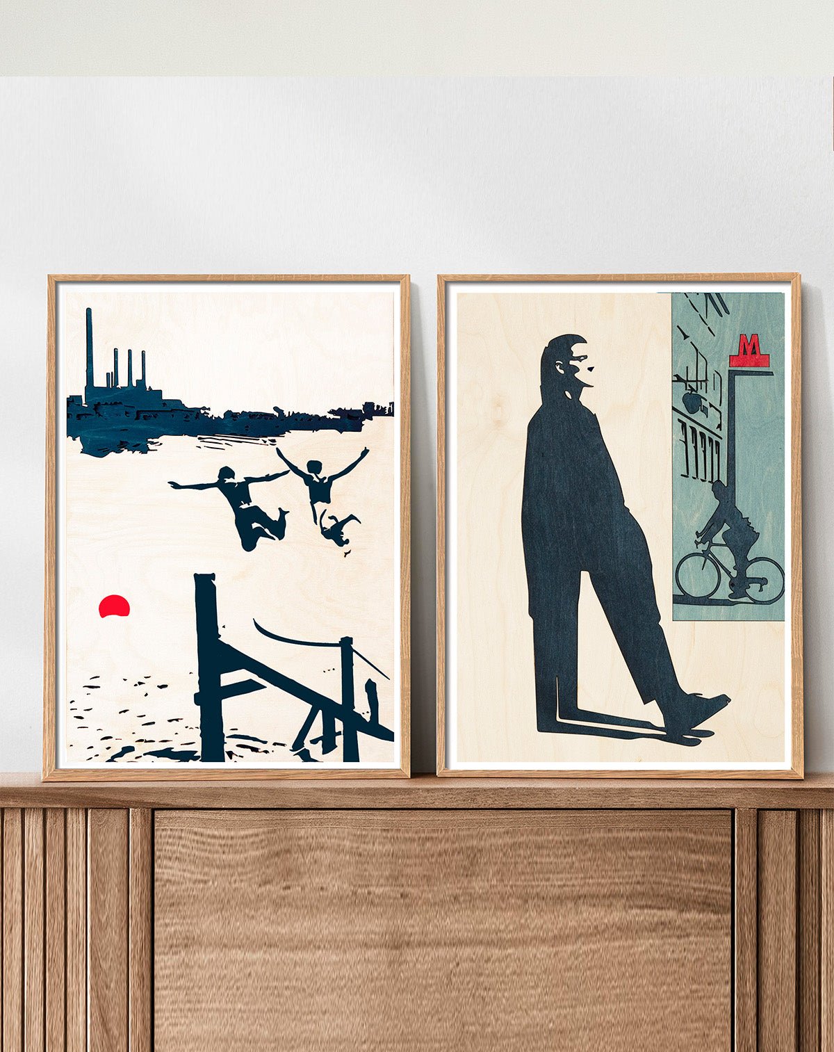 Up the wall, Art Print - kolekto