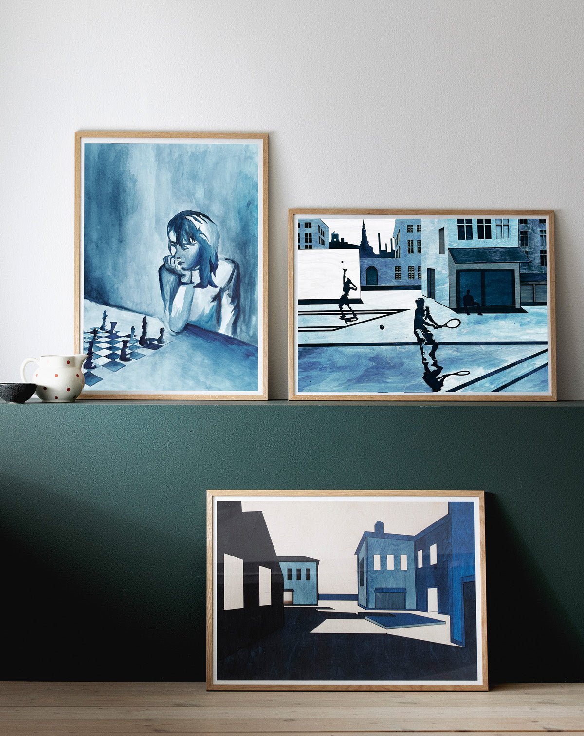 Urban tennis players I ARTPRINT - #kolekto#