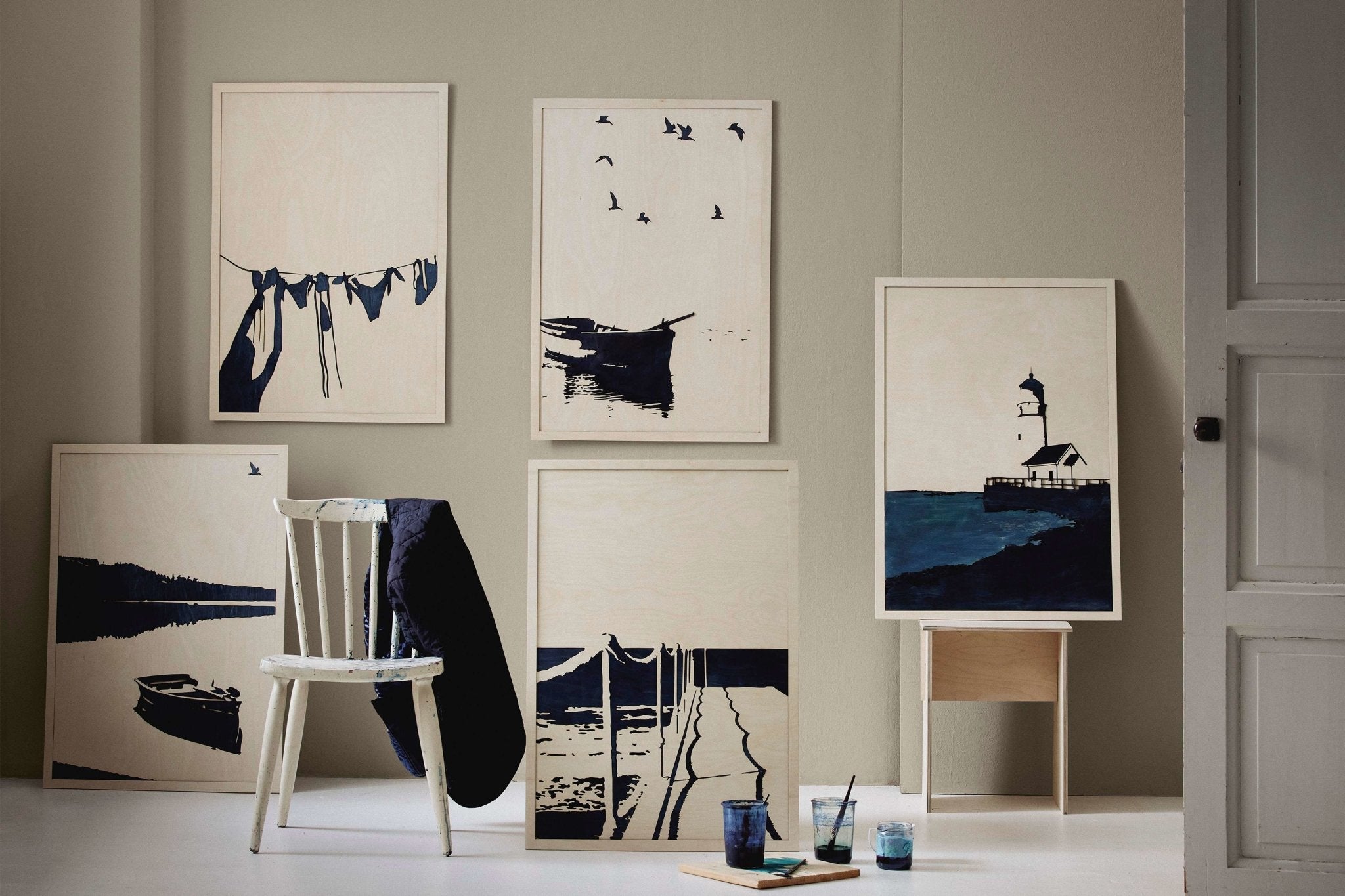 Unique and handmade artworks and high quality art prints, which captures the mood on a drowsy summer day. Made by Kolekto