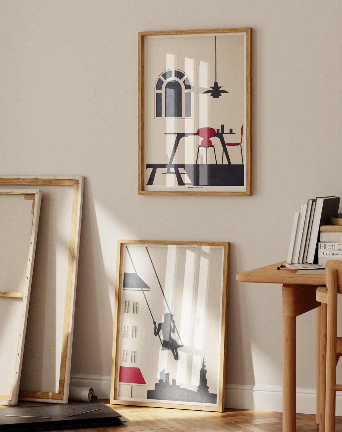 Arne Jacobsen Interior, Art Print - #kolekto#
