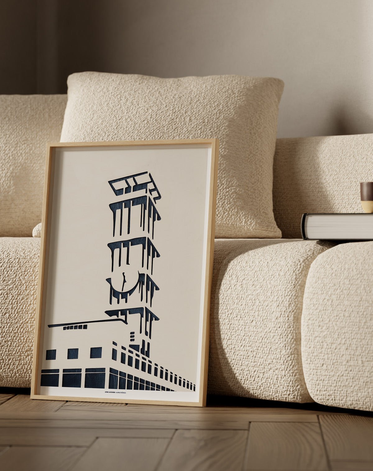 Arne Jacobsen's Aarhus Rådhus, Art Print - #kolekto#