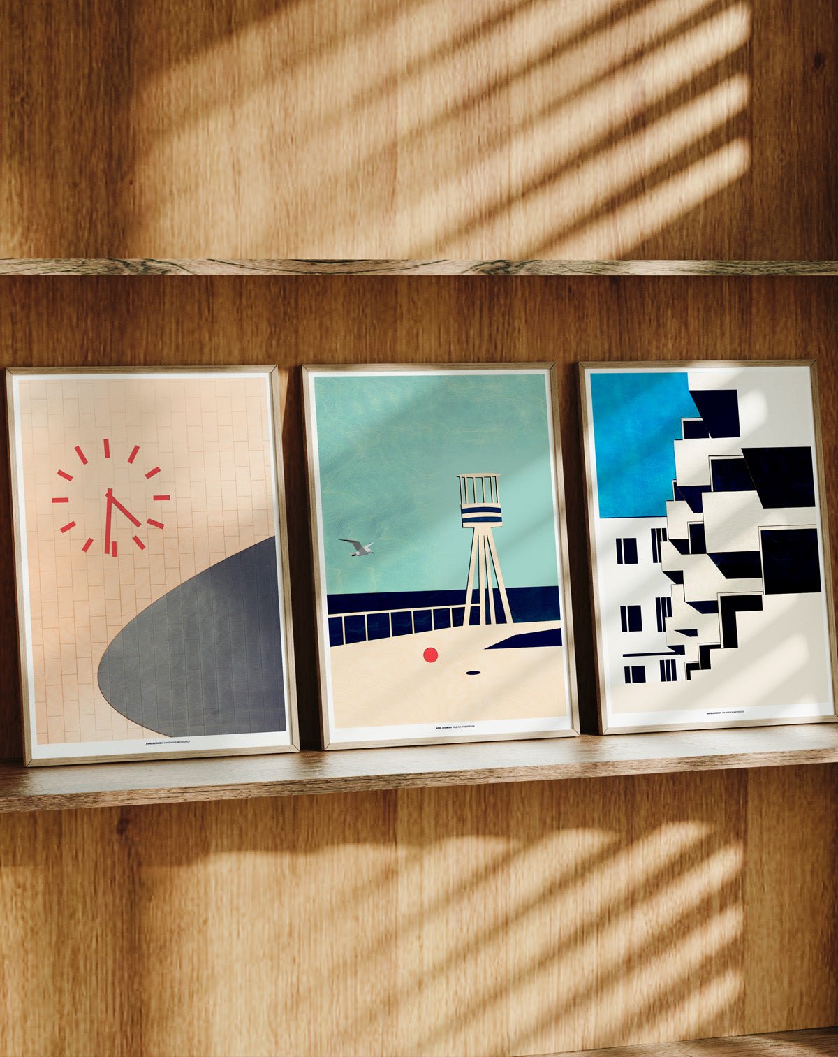 Arne Jacobsen's Gas Station, Art Print - #kolekto#