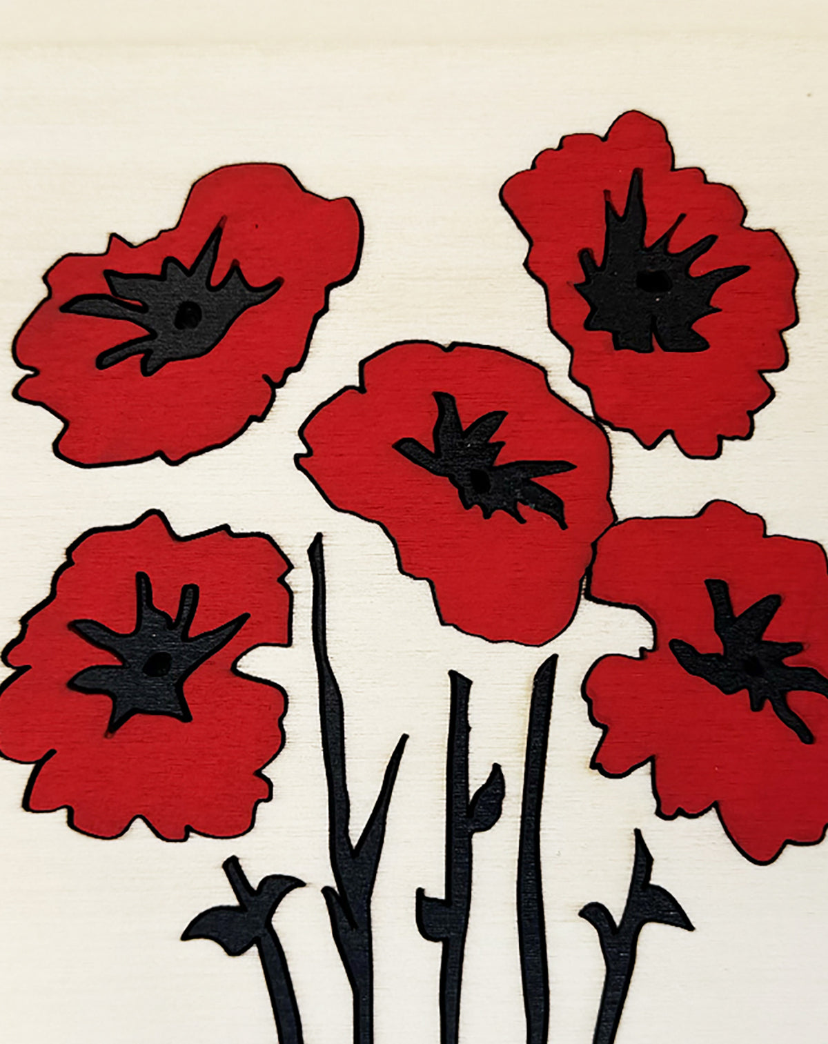 Red Flowers, Artwork
