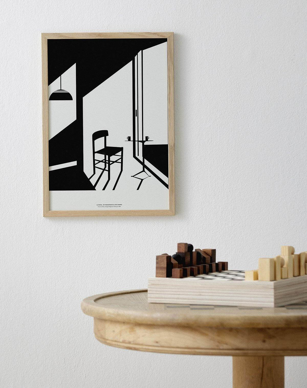 frames oak architecture with and ART WALL posters